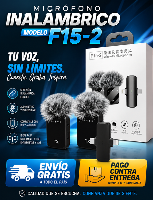 MICROFONO INALAMBRICO MODELO F15-2