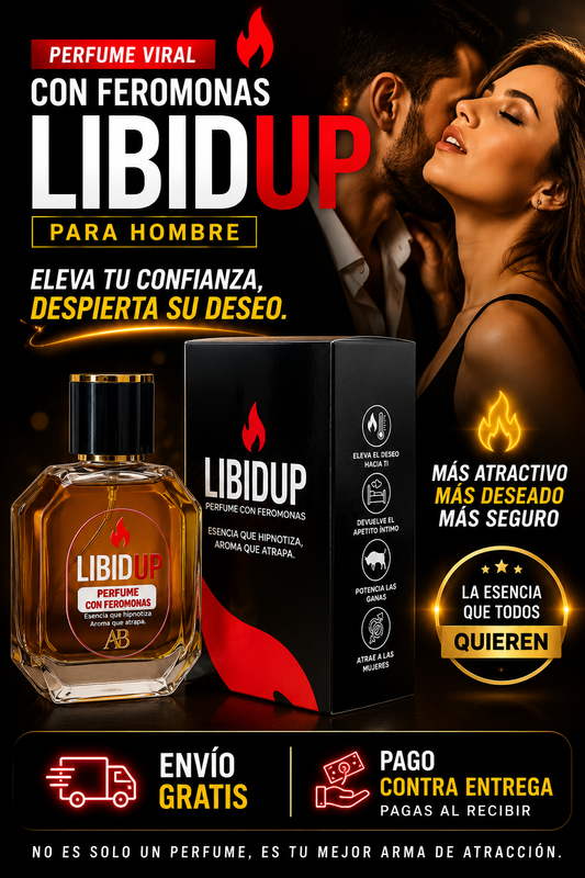 PERFUME VIRAL CON FEROMONAS LIBIDUP (HOMBRE)