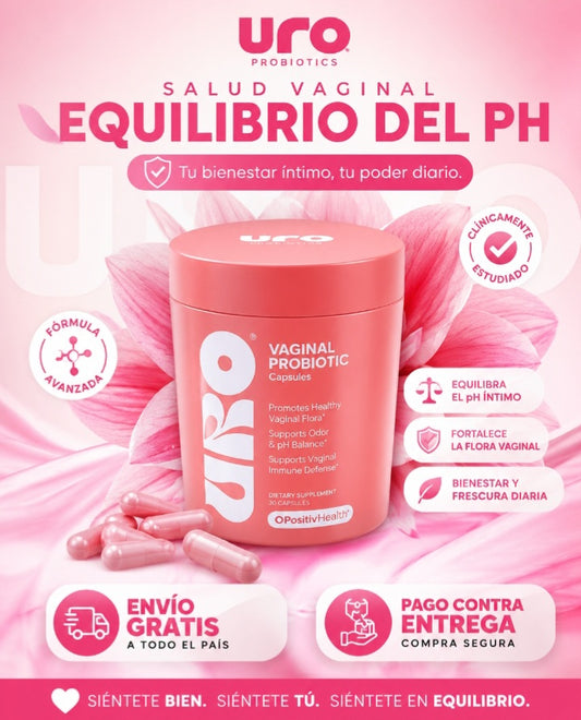 URO VAGINAL PROBIOTICS SALUD VAGINAL, EQUILIBRIO DEL PH